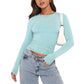 🏆Limited Sale 49% OFF🔥Women’s Basic Slim Open Navel T-shirt
