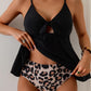 🩱Last Day Sale 50% OFF💥🏊Women's Two Piece Tummy Control Cutout Tie Knot Tankini Swimsuits