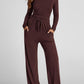 🔥LAST DAY 50% OFF👚2025 Women's Fall Outfits Long Sleeve Wide Leg Lounge Set💕