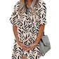 💃2026 Summer Hot Sale 70% OFF✨Women's Short Sleeve Button Down Textured Babydoll Dress Dress with Pockets