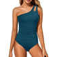 🩱Hot Sale 49% OFF✨One Shoulder One Piece Swimsuit for Women