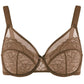 ⏳Brand Weekly Promotion 70% OFF!🖤Women's Mermaid Scales Lace Minimiser Bra Full Cup Wide Side Bands Adjustable Straps