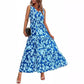 🎉Last Day Promotion 50% OFF💃Women's Summer Bohemian Sleeveless V Neck Floral Print Maxi Dress
