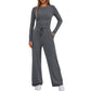 🔥LAST DAY 50% OFF👚👖2026 Women's Casual Wear Long-Sleeved Loose-Fit Trouser Set 💕