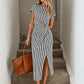 💃2026 Summer Hot Sale 50% OFF!✨Women's Elegant Waist Twist High Slit Sleeveless Midi Dress– Waist-Cinching, Elegant, Flowing Silhouette📍GB