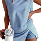 ⏳ Limited time 50% OFF💥Women's Casual Summer 2 Piece Tank Top and Lined Split Skirt Set
