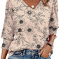 🌺Women Dressy Casual 3/4 Length Sleeve Blouses with Smocked Cuffs