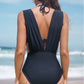 🏖️Last Day Special Sale 49% OFF🩱Women's Underwire Tummy Control One Piece Halter Plunging Neck Swimsuit