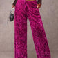 🛍️🍂LAST DAY SALE 70% OFF👍✨Women's Glitter Fashion Adjustable Drawstring Slimming Elastic Waist Straight-Leg Pants