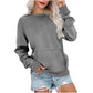 💖2026 Autumn’s Sale 70% OFF✨🍂Women's Crewneck Hoodless Sweatshirt With Kangaroo Pocket Longsleeve Oversized Pullover