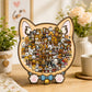 🎁70% OFF!!!-Ready for Christmas!🎅🧩135-Piece Cute Cat Puzzle Challenge Irregular Shaped Wooden Jigsaw Puzzle👍🎁Stress Relief Enthusiast Gift, Christmas Gift✨
