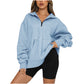 🎉2026 Hot Sale 50% OFF💞🔥Women's Half Zip Sweatshirt Hoodless Hoodie Stand Collar Top