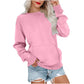 💖2026 Autumn’s Sale 70% OFF✨🍂Women's Crewneck Hoodless Sweatshirt With Kangaroo Pocket Longsleeve Oversized Pullover