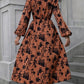 💃LAST DAY SALE 49% OFF🔥Women's Printed Long Sleeved V-neck Dress