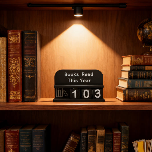 💥New Year Hot Sale 49% OFF✨📖 -Modern Classics Wooden Books Read Counter