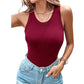 💖LAST DAY SPECIAL SALE 50% OFF🍃💖Women's Ribbed Stretchy Tank Top with Built-in Bra