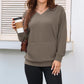 💖2026 Autumn’s Sale 70% OFF✨🍂Women's Hoodless V-neck Sweatshirt With Kangaroo Pocket Longsleeve Oversized Casual Style Shirt