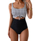 🔥🌟Last Day Promotion 60%🩱Women's Ruched Tie-Knot Tummy Control One-Piece Swimsuit