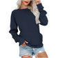 💖2026 Autumn’s Sale 70% OFF✨🍂Women's Crewneck Hoodless Sweatshirt With Kangaroo Pocket Longsleeve Oversized Pullover