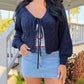 🍂Last Day Promotion 70% OFF💗Women's Solid Basic Loose-Fit Drop Shoulder Long Sleeve Cardigan