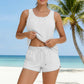 🩱Last Day Sale 50% OFF💃Women's Modest Two Piece Bathing Suit Scoop Neck Tankini Swimsuit