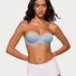⏳LAST WEEK SALE -ONLY £8.99!🖤💐Women's Convertible Strapless Minimiser Bandeau Bra Underwire Unlined for Large Bust
