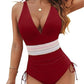 💃Pre-Summer Sale 49% OFF💃Tummy Control One Piece Drawstring Swimsuits