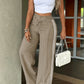 ⏳Last Day Sale Only ￡15.99!!👖💥Women's High-Waisted Straight Leg Trousers – Front seam & elastic back – Versatile, comfortable & perfect for office or casual wear✨🌸