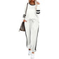🔥LAST DAY SALE 70% OFF👍✨Women's Solid Long Sleeve Round Neck Pulloever Top Drawstring Pants Set