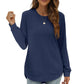 💖2026 Autumn’s Sale 70% OFF✨🍂Women's Sweatshirt Crewneck Long Sleeve Shirts High Low Tops Curved Hem