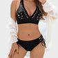 💖LAST DAY SALE 50% OFF💕Petal Hollow V-Neck Two-Piece String Bikini Set