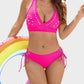 💖LAST DAY SALE 50% OFF💕Petal Hollow V-Neck Two-Piece String Bikini Set