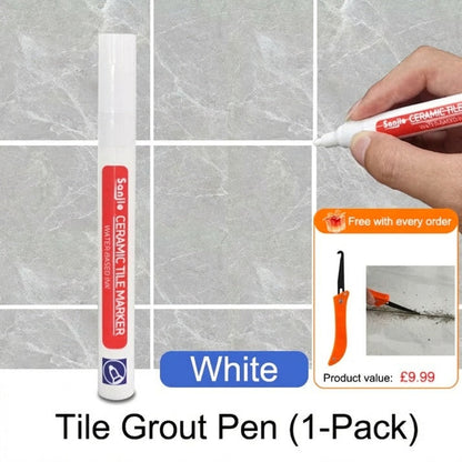 🎉LAST DAY SALE ONLY ￡7.99!!🖌️Anti-Mould & Waterproof Joint Pen for Ceramic Tiles! 🧱