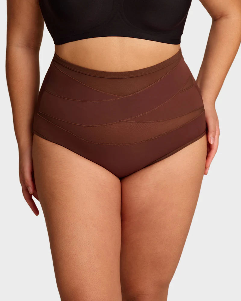 🌸Last Day-Buy 1 Get 3 Packs✨Plus-Size High-Waist Cross Tummy Control Panties👖