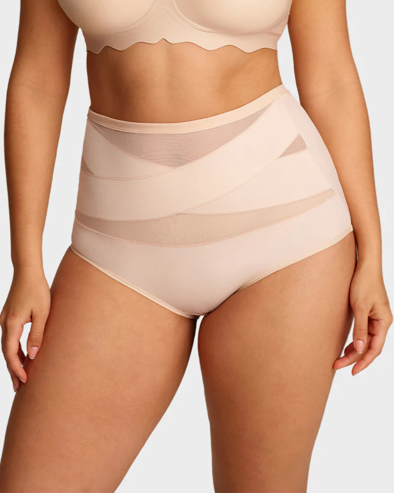🌸Last Day-Buy 1 Get 3 Packs✨Plus-Size High-Waist Cross Tummy Control Panties👖