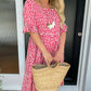 🏖️2026 Summer Hot Sale 70% OFF💃Round Neck Polka Dot Print Midi Dress