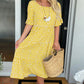 🏖️2026 Summer Hot Sale 70% OFF💃Round Neck Polka Dot Print Midi Dress