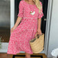 🏖️2026 Summer Hot Sale 70% OFF💃Round Neck Polka Dot Print Midi Dress