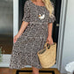 🏖️2026 Summer Hot Sale 70% OFF💃Round Neck Polka Dot Print Midi Dress