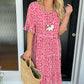 🏖️2026 Summer Hot Sale 70% OFF💃Round Neck Polka Dot Print Midi Dress