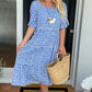 🏖️2026 Summer Hot Sale 70% OFF💃Round Neck Polka Dot Print Midi Dress