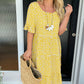 🏖️2026 Summer Hot Sale 70% OFF💃Round Neck Polka Dot Print Midi Dress