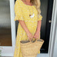 🏖️2026 Summer Hot Sale 70% OFF💃Round Neck Polka Dot Print Midi Dress