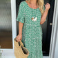 🏖️2026 Summer Hot Sale 70% OFF💃Round Neck Polka Dot Print Midi Dress