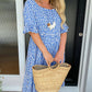 🏖️2026 Summer Hot Sale 70% OFF💃Round Neck Polka Dot Print Midi Dress