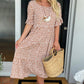 🏖️2026 Summer Hot Sale 70% OFF💃Round Neck Polka Dot Print Midi Dress