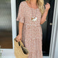🏖️2026 Summer Hot Sale 70% OFF💃Round Neck Polka Dot Print Midi Dress