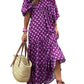 💖Limited Sale 50% OFF💖Women's Elegant Puff Sleeve Floral Boho Maxi Dress