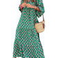 💖Limited Sale 50% OFF💖Women's Elegant Puff Sleeve Floral Boho Maxi Dress