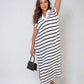 ⏰Early Autumn Sales 49% OFF🍂Women's V-Neck Striped Split Lapel Long Sweater Dress